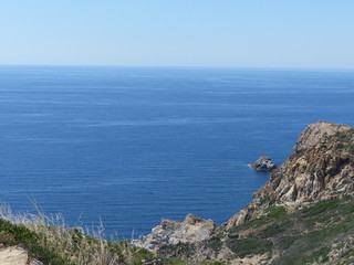 Vue sur le littoral corse