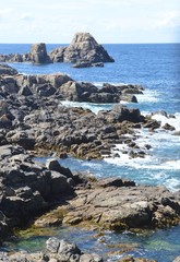 North coast of Ouessant island,  Brittany, France
