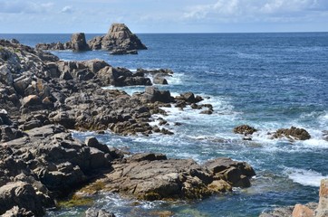North coast of Ouessant island,  Brittany, France