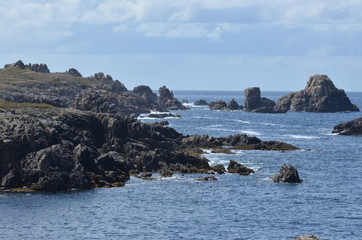 North coast of Ouessant island,  Brittany, France