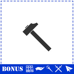 Hummer icon flat