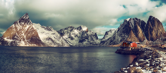 Hamnoy winter panorama