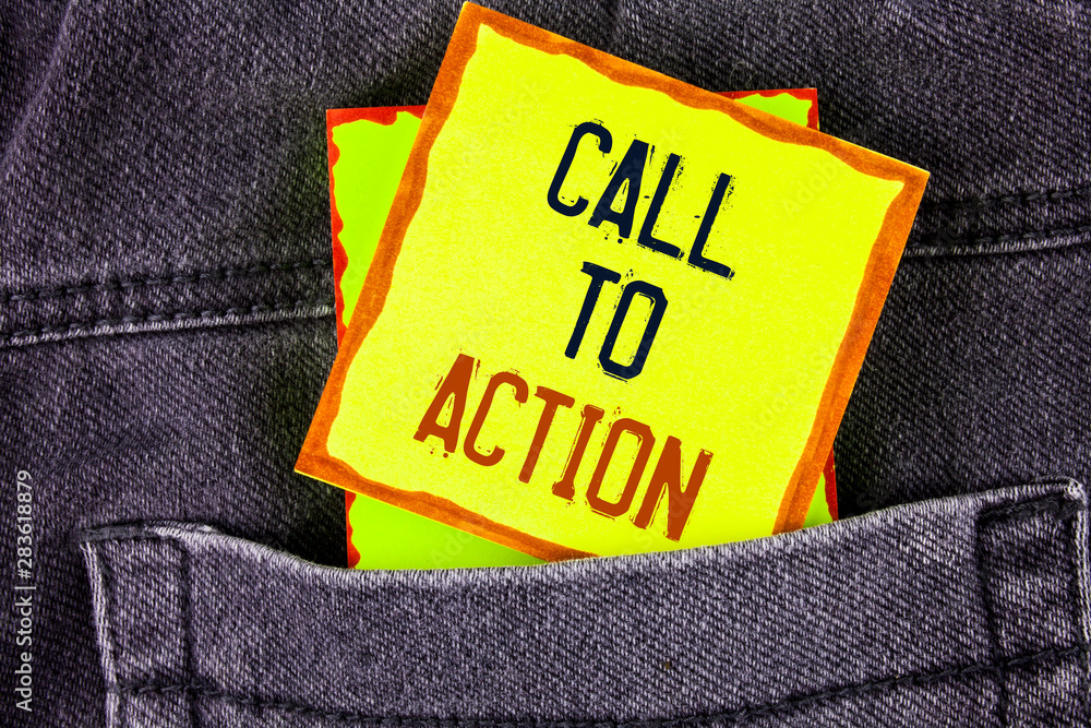 Poster text sign showing call to action. conceptual photo most important part of online digital marketing c