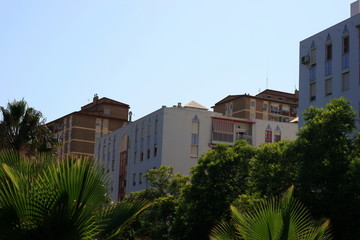 Fototapeta na wymiar building of the costa del sol in andalusia