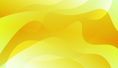 Template Background With Wave Geometric Shape. For Template Cell Phone Backgrounds. Vector Illustration with Green Yellow Color Gradient.