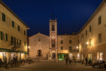 Tuscany town at night