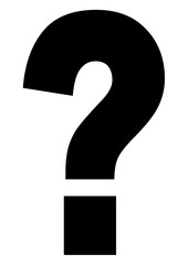 gz392 GrafikZeichnung - german: Fragezeichen / Frage: english - question mark / question: simple template - DIN A2, A3, A4 - g8396