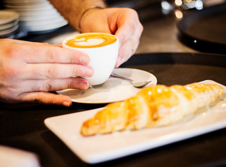 Breakfast with coffee