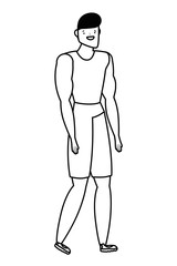 Isolated avatar man vector design