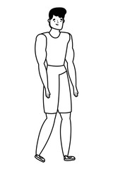 Isolated avatar man vector design