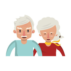 grandparents senior old people cartoon