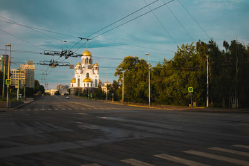 the temple built on the site of the execution of the last Russian tsar.