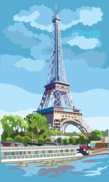 Colorful vector Paris 1