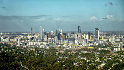 Fototapeta premium aerial view of Brisbane CBD