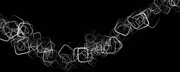 Magical square panorama background design illustration