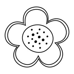 Isolated flower ornament design vector illustration