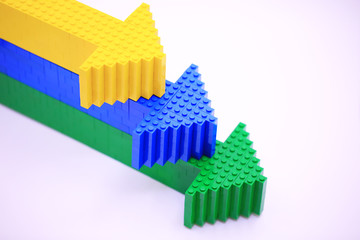 the indexing arrow chart with different color