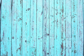 Fototapeta na wymiar weathered Blue wooden background