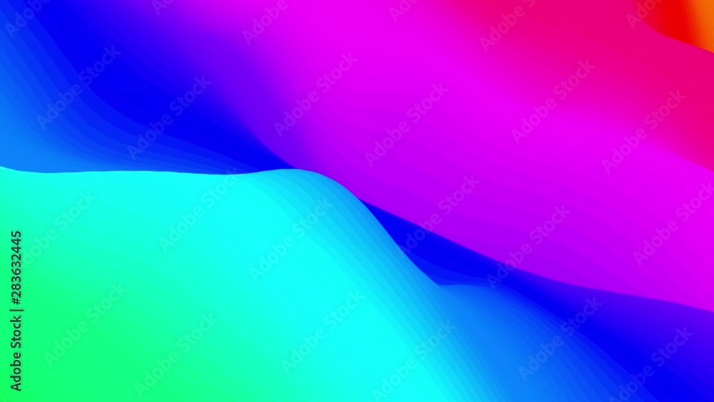 Poster looped animation. abstract colorful wavy background in bright rainbow colors. modern colorful wallpa