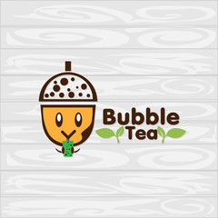 bubble tea logo icon graphic template