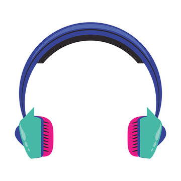 music earpod retro trechnology cartoon