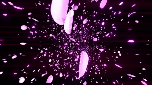 桜吹雪 ループ CGアニメーション