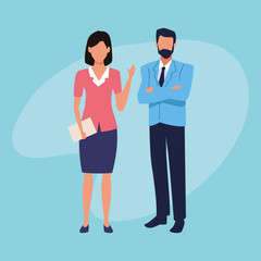 Executive business workers charaters