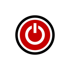 Power button swich turn on off icon vector symbol illustration