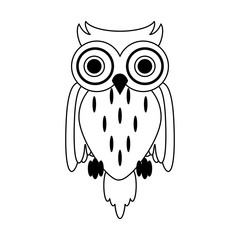 halloween october scary celebration cartoon in black and white