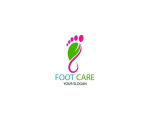 Foot Massage Logo Template Design Vector, Emblem, Design Concept, Creative Symbol, Icon