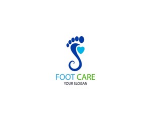 Foot Massage Logo Template Design Vector, Emblem, Design Concept, Creative Symbol, Icon