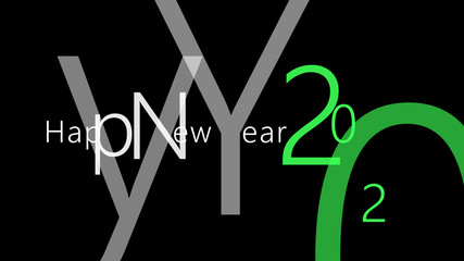 Happy New Years 2020 lovely easy design concept