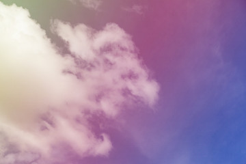 Colorful clouds in the sky.