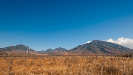 Autumn at Senjogahara plateau in Nikko national park, Nikko Tochigi, Japan