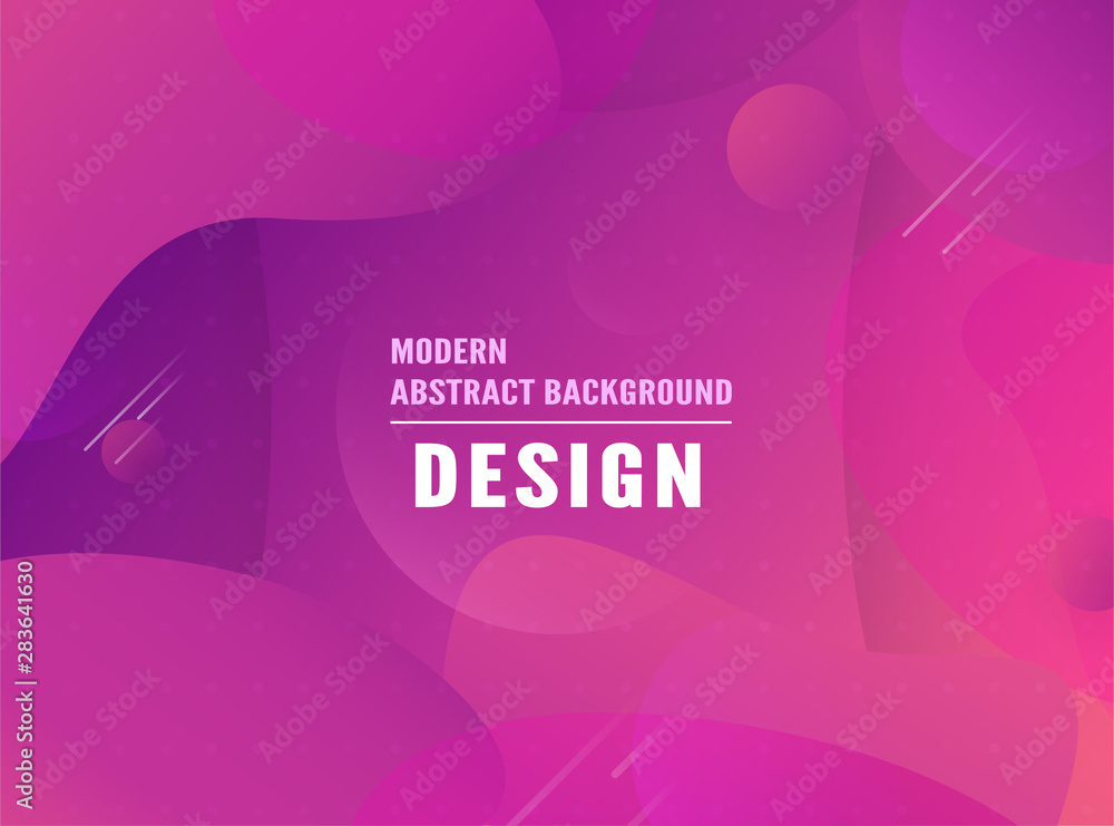 Canvas Prints modern abstract gradient background in liquid and fluid style. trend design of the world. 3d illustr