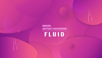 Naklejka na ściany i meble Modern abstract gradient background in liquid and fluid style. Trend design of the world. 3D illustration template for web banner, business presentation.