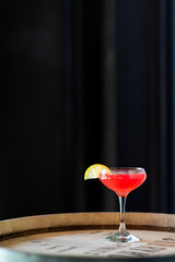 Cocktail with lemon