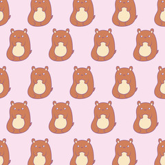 pattern of cute bears baby animals kawaii style