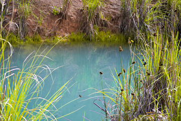 agua azul natural laguna natural