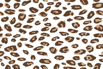 Jaguar or leopard skin pattern, repeating seamless texture. Animal print for textile design. Vector Illustration