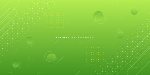 Abstract vibrant green geometric gradient background