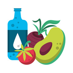 healthy diet eating lifestyle cartoon