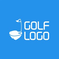 Golf flat Logo design. Editable EPS file. Vector illustration-06