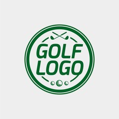 Golf flat Logo design. Editable EPS file. Vector illustration-08