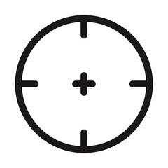Aim icon flat.
