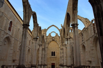 Carmo Convent in Lisbon, Portugal