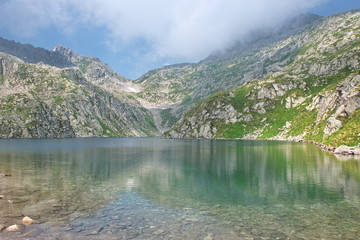 Naklejka na ściany i meble Scenic view on Five lakes in Brenta Dolomites in Italy