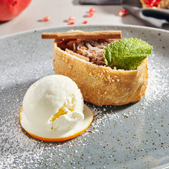 Apple strudel, charlotte or apple cake