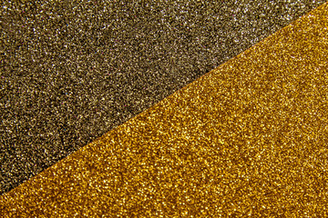 Spotted fabric with glitter as background.