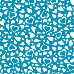 seamless pattern colorful hearts